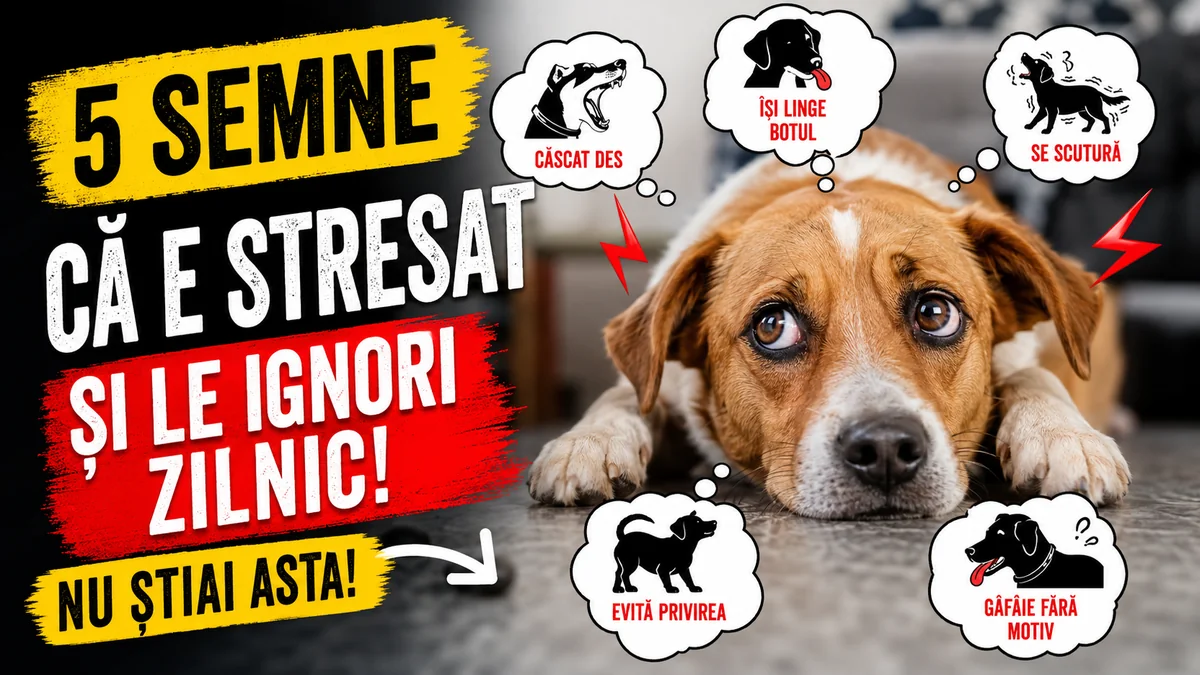 Cățel atent privind stăpânul, cu expresie ușor îngrijorată în casă